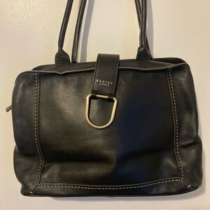 RADLEY LONDON Primrose Hill Black Leather Women's Bag D-Loop Multicompartment